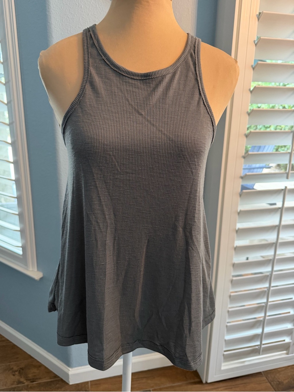 NWT Free People Charcoal Ribbed Tank Top
Sz Small